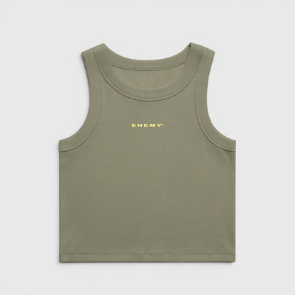 Girls Crop Top | Olive