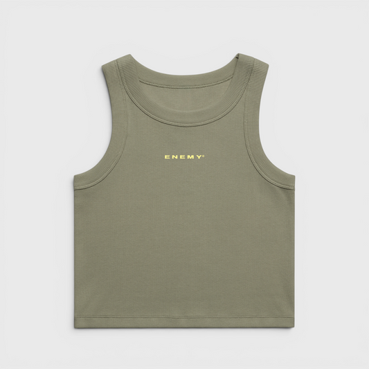 Girls Crop Top | Olive