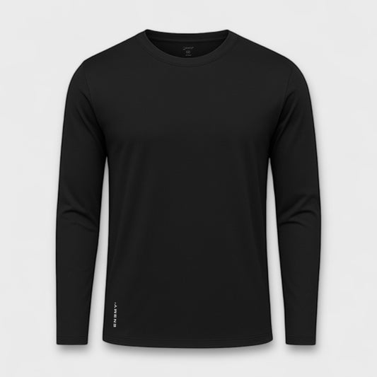 UPF50+ Rash Guard | Black [ No hoodie ]