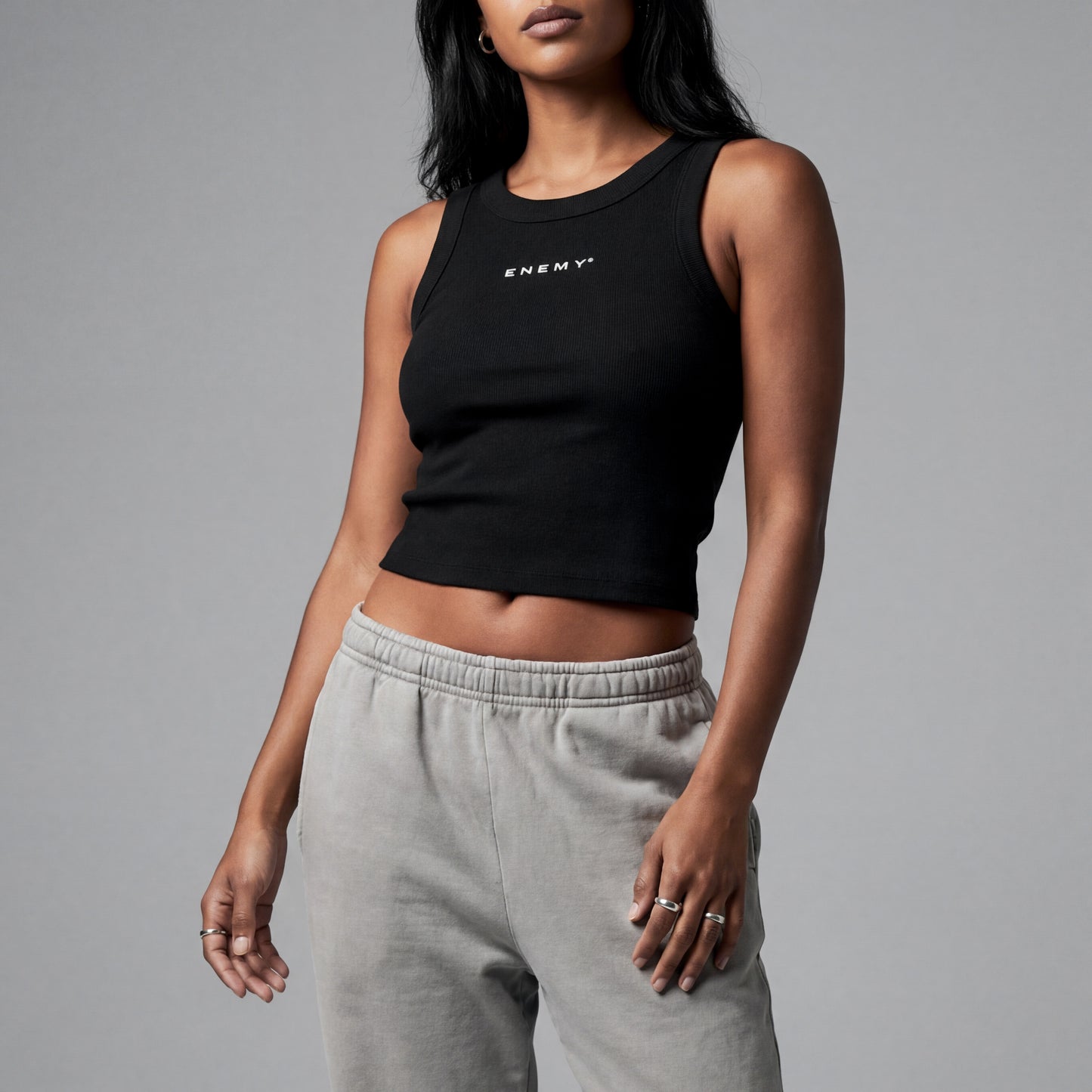 Girls Crop Top | Black