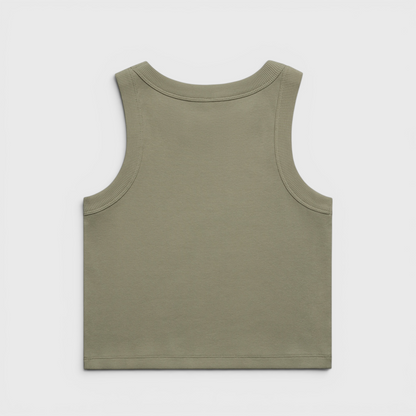 Girls Crop Top | Olive